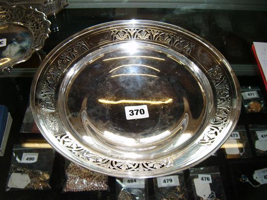 Silver pedestal bowl